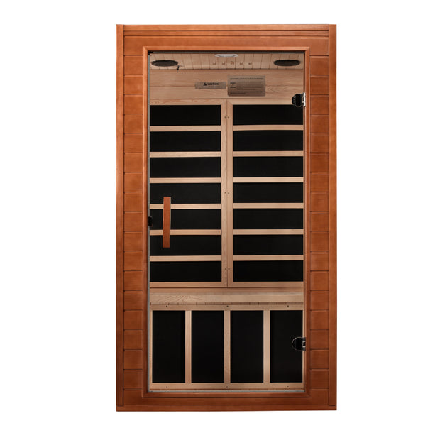 Dynamic Saunas Avila 1-2-person Low EMF FAR Infrared Sauna (Canadian Hemlock)
