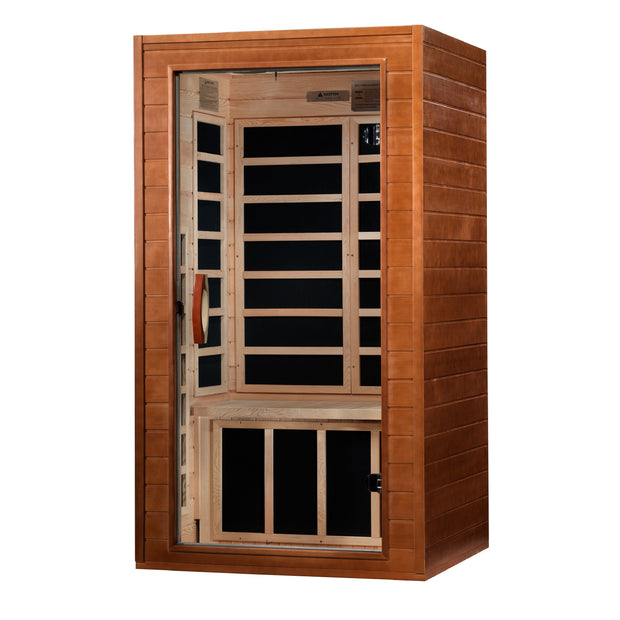 Dynamic Saunas Avila 1-2-person Low EMF FAR Infrared Sauna (Canadian Hemlock)