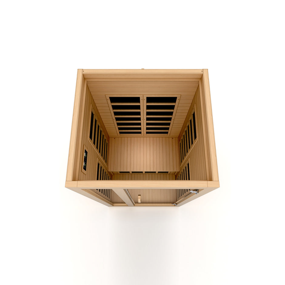 Dynamic Saunas Gracia 1-2-person Low EMF FAR Infrared Sauna (Canadian Hemlock)