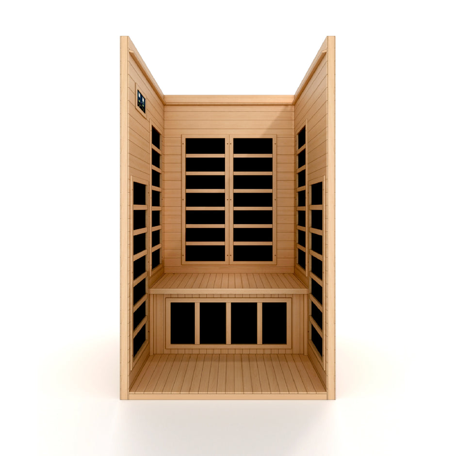 Dynamic Saunas Gracia 1-2-person Low EMF FAR Infrared Sauna (Canadian Hemlock)