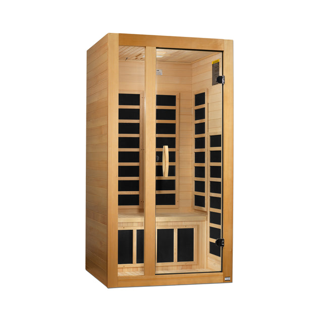 Dynamic Saunas Gracia 1-2-person Low EMF FAR Infrared Sauna (Canadian Hemlock)
