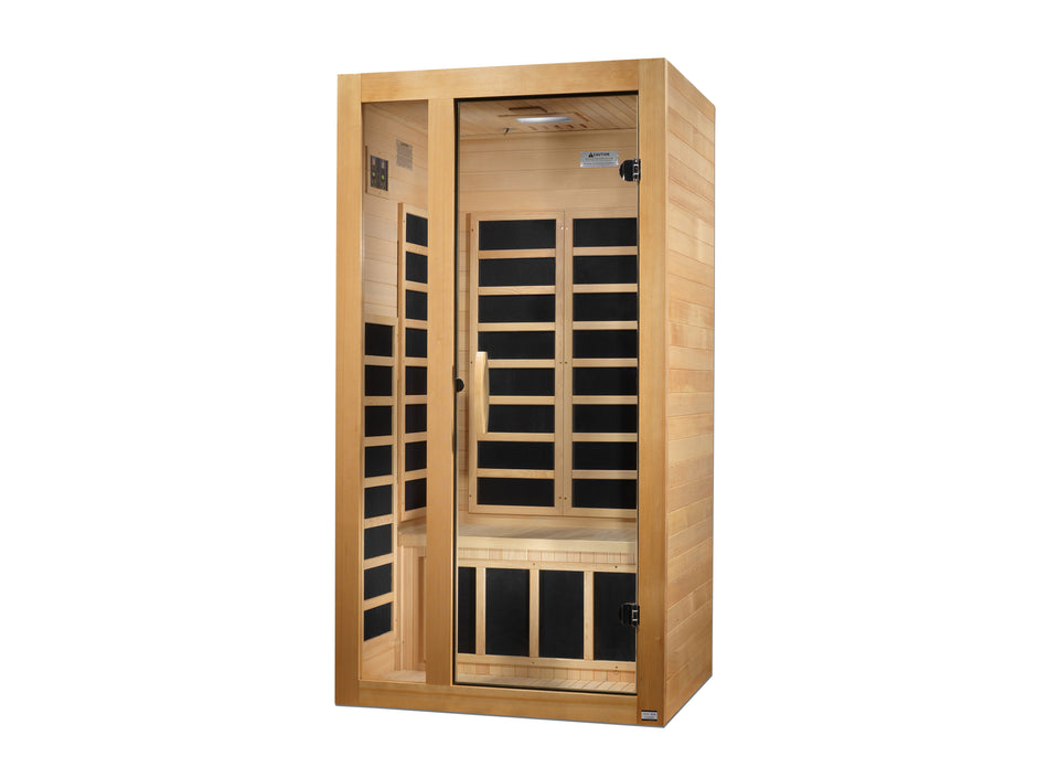Dynamic Saunas Gracia 1-2-person Low EMF FAR Infrared Sauna (Canadian Hemlock)