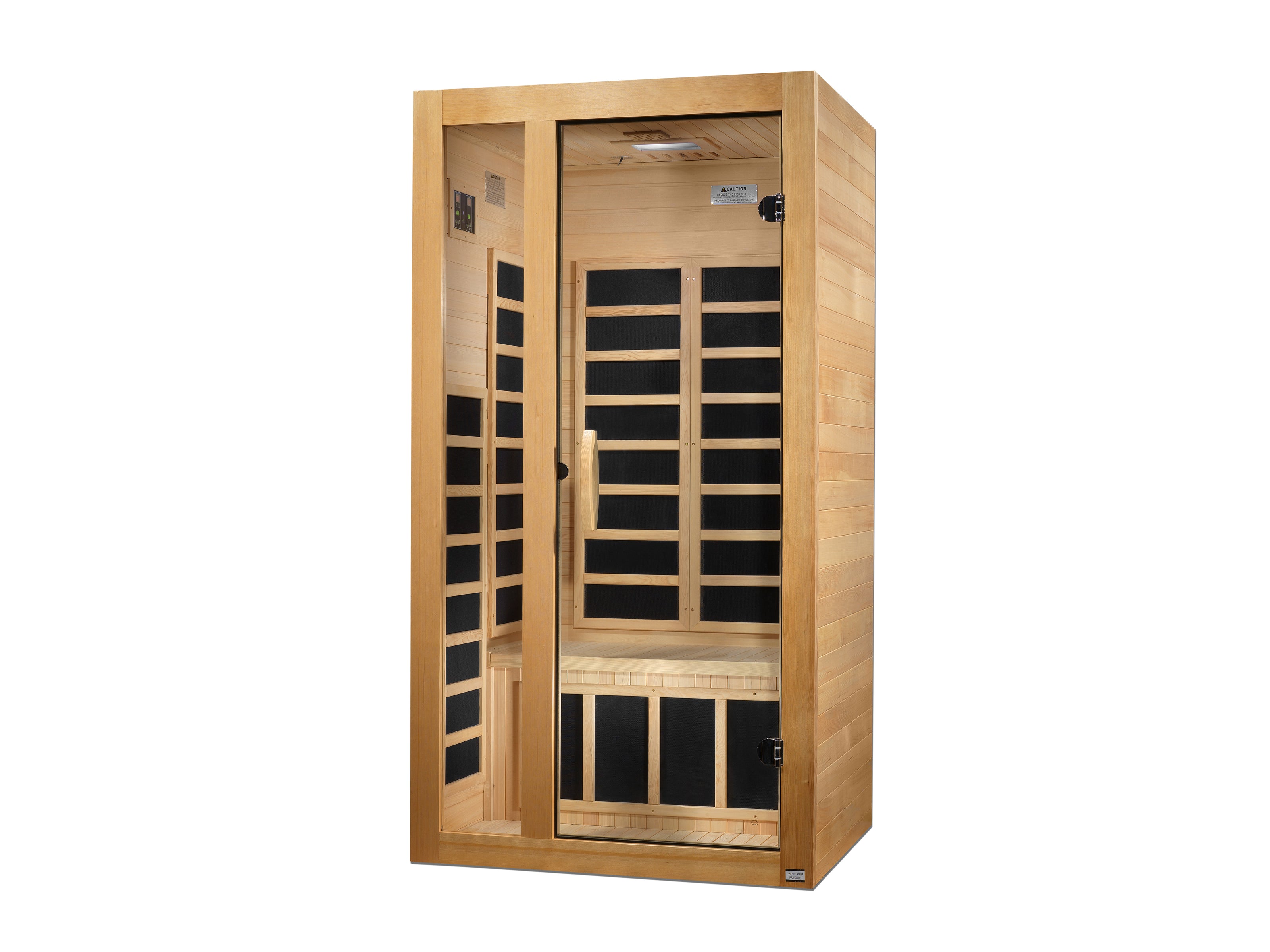 Dynamic Saunas Gracia 1-2-person Low EMF FAR Infrared Sauna (Canadian Hemlock)
