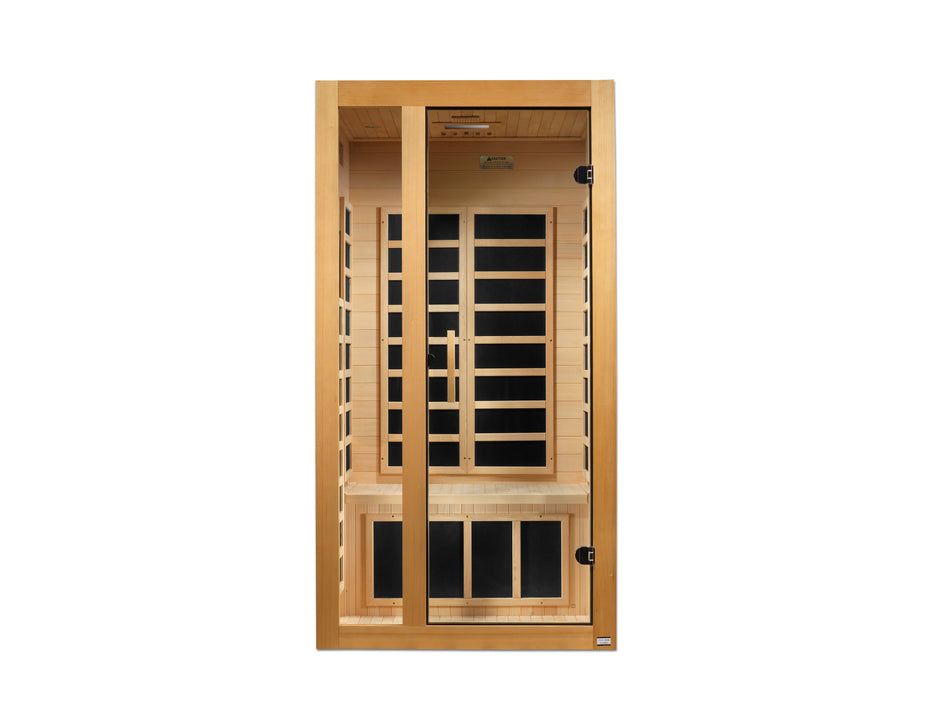 Dynamic Saunas Gracia 1-2-person Low EMF FAR Infrared Sauna (Canadian Hemlock)
