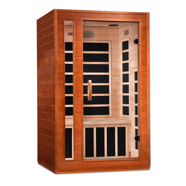 Dynamic Saunas Cordoba Elite 2-person Ultra Low EMF (Under 3MG) FAR Infrared Sauna - Canadian Hemlock