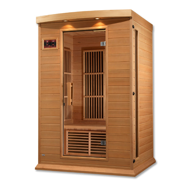 Maxxus 2 Person Low EMF Under 8MG FAR Infrared Sauna Canadian Hemlock