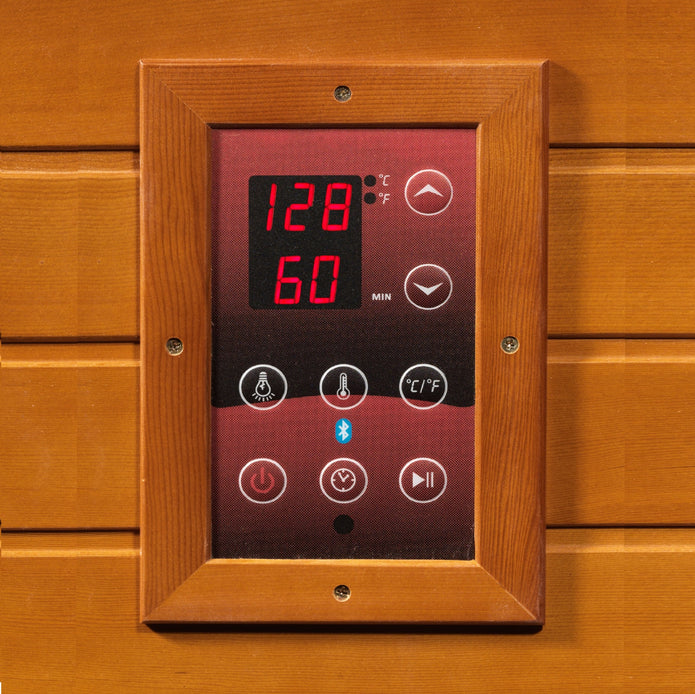 Dynamic Saunas Venice 2-person Low EMF (Under 8MG) FAR Infrared Sauna (Canadian Hemlock)