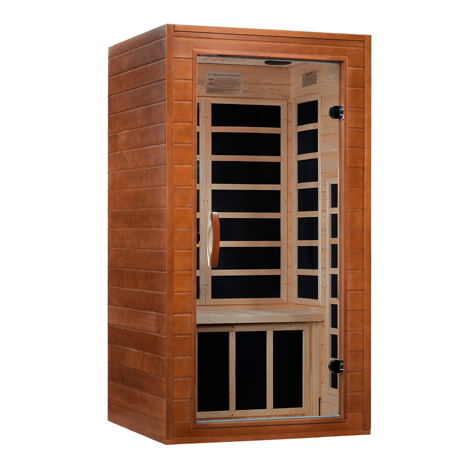 Dynamic Saunas Avila 1-2-person Low EMF FAR Infrared Sauna (Canadian Hemlock)