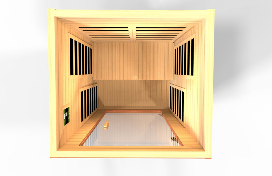 Dynamic Saunas Avila 1-2-person Low EMF FAR Infrared Sauna (Canadian Hemlock)