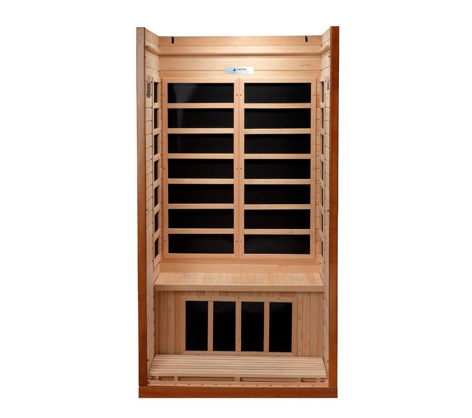 Dynamic Saunas Barcelona 1-2 Person Low EMF FAR Infrared Sauna (Canadian Hemlock)