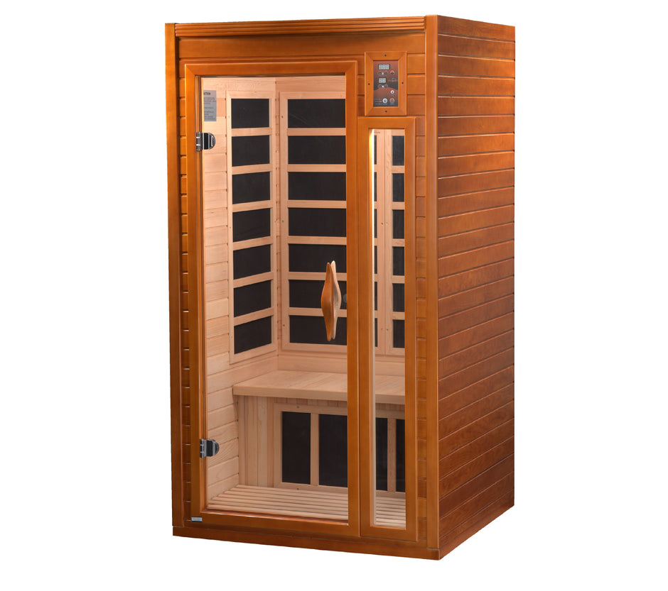 Dynamic Saunas Barcelona 1-2 Person Low EMF FAR Infrared Sauna (Canadian Hemlock)