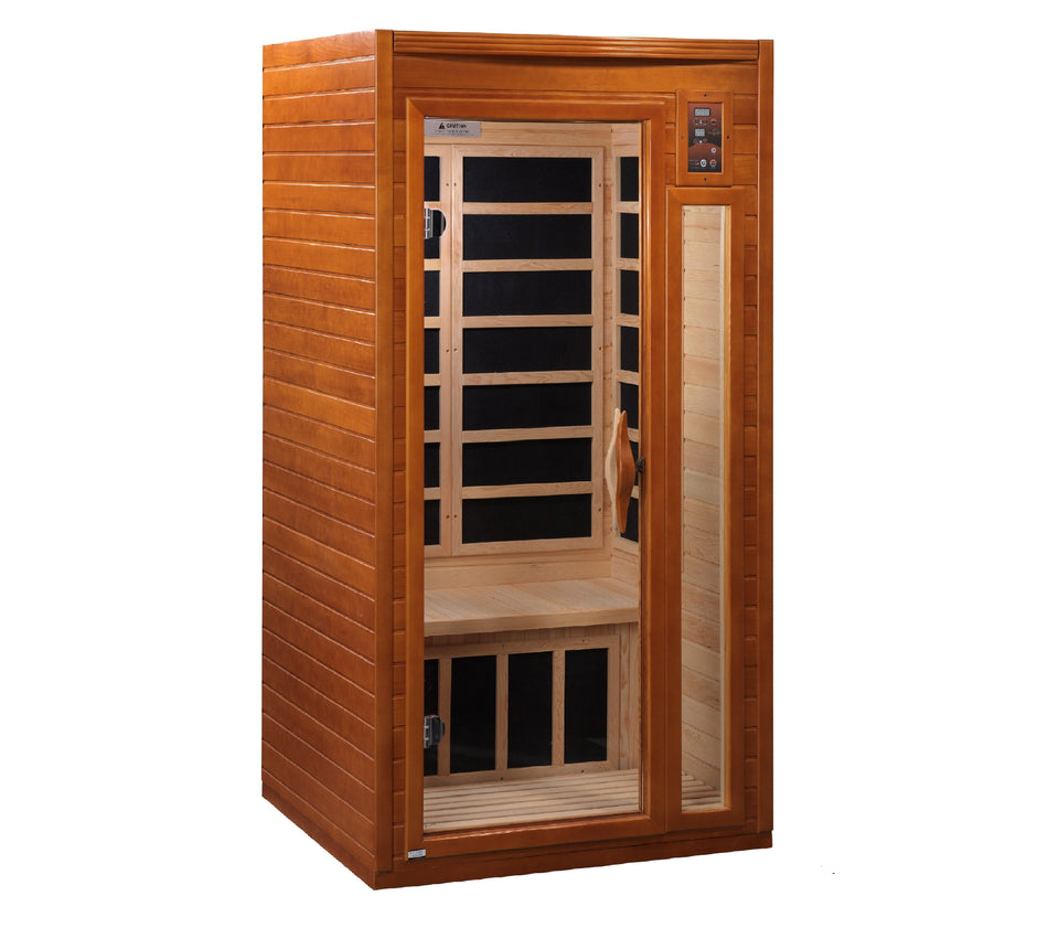 Dynamic Saunas Barcelona 1-2 Person Low EMF FAR Infrared Sauna (Canadian Hemlock)