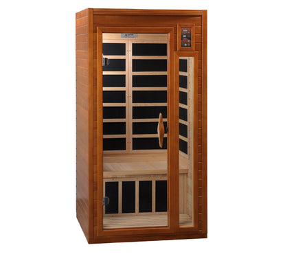Dynamic Saunas Barcelona 1-2 Person Low EMF FAR Infrared Sauna (Canadian Hemlock)