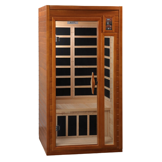 Dynamic Saunas Barcelona 1-2 Person Low EMF FAR Infrared Sauna (Canadian Hemlock)