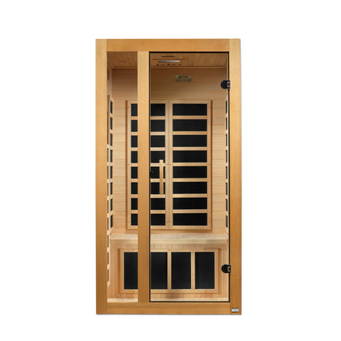 Dynamic Saunas Gracia 1-2-person Low EMF FAR Infrared Sauna (Canadian Hemlock)