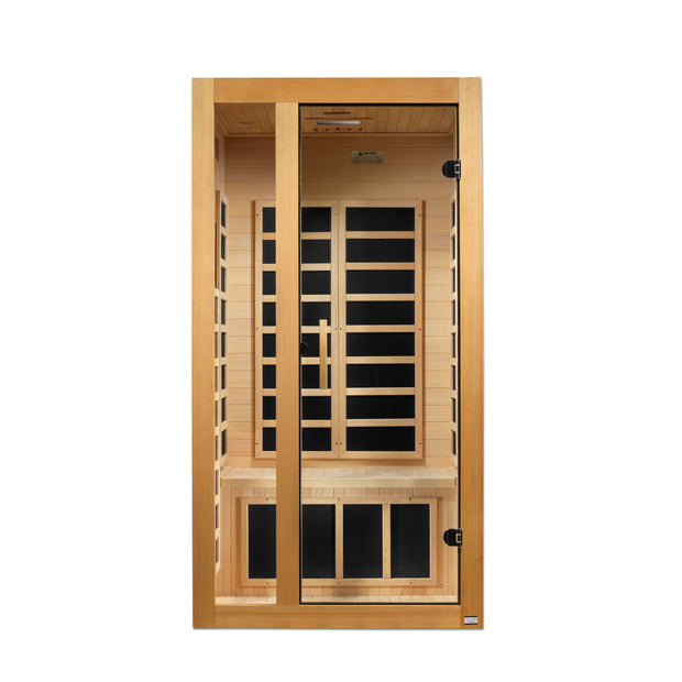 Dynamic Saunas Gracia 1-2-person Low EMF FAR Infrared Sauna (Canadian Hemlock)