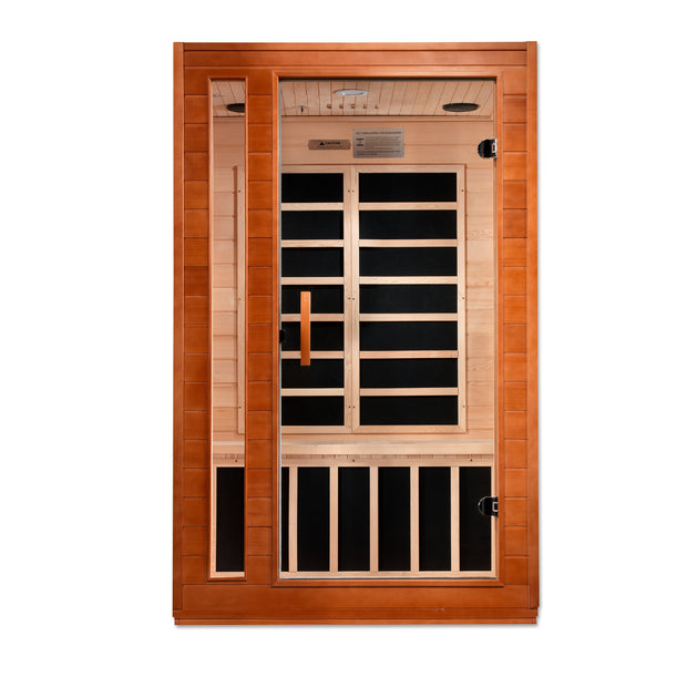 Dynamic Saunas Cordoba Elite 2-person Ultra Low EMF (Under 3MG) FAR Infrared Sauna - Canadian Hemlock