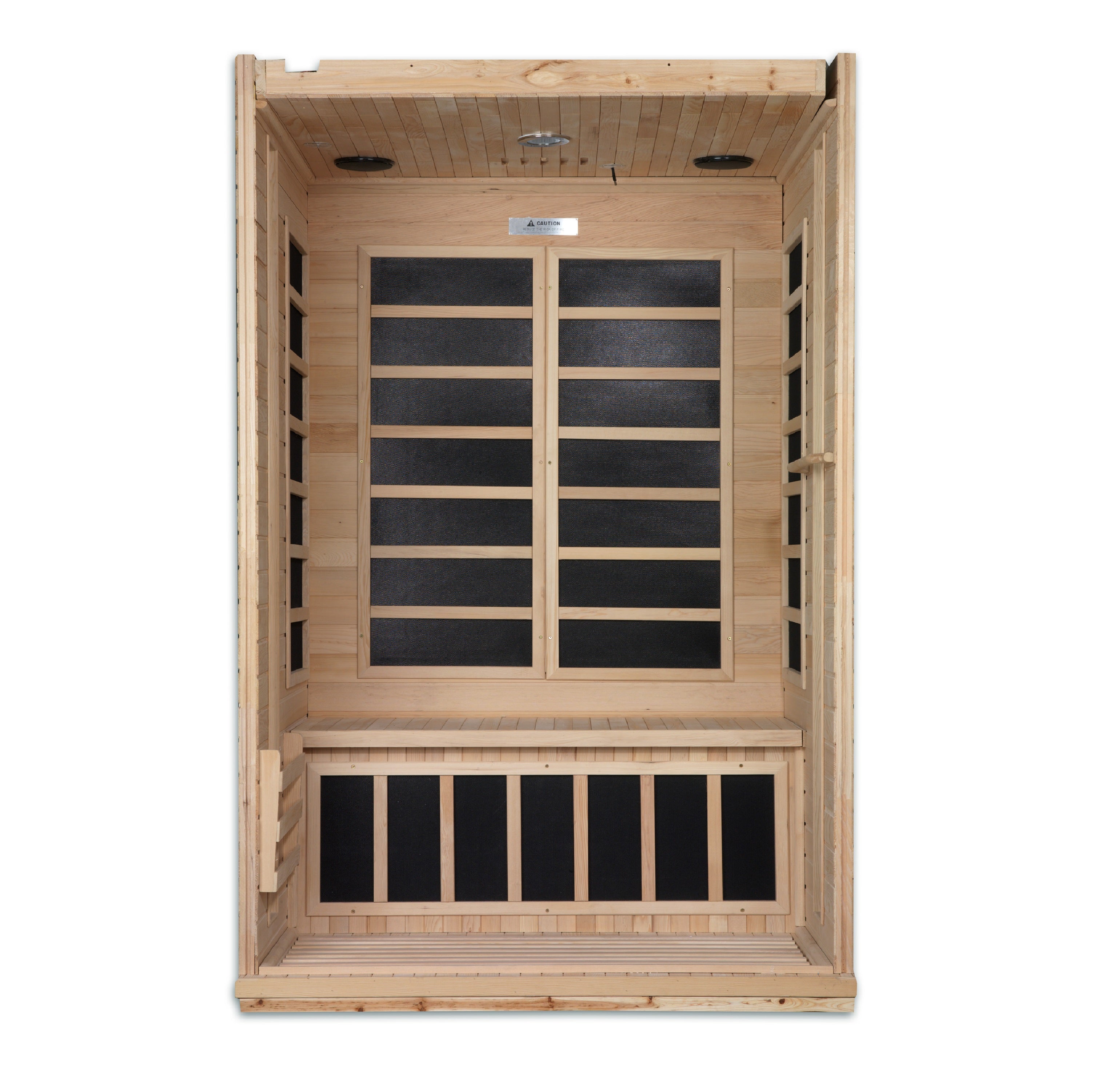 Dynamic Saunas Venice 2-person Low EMF (Under 8MG) FAR Infrared Sauna (Canadian Hemlock)