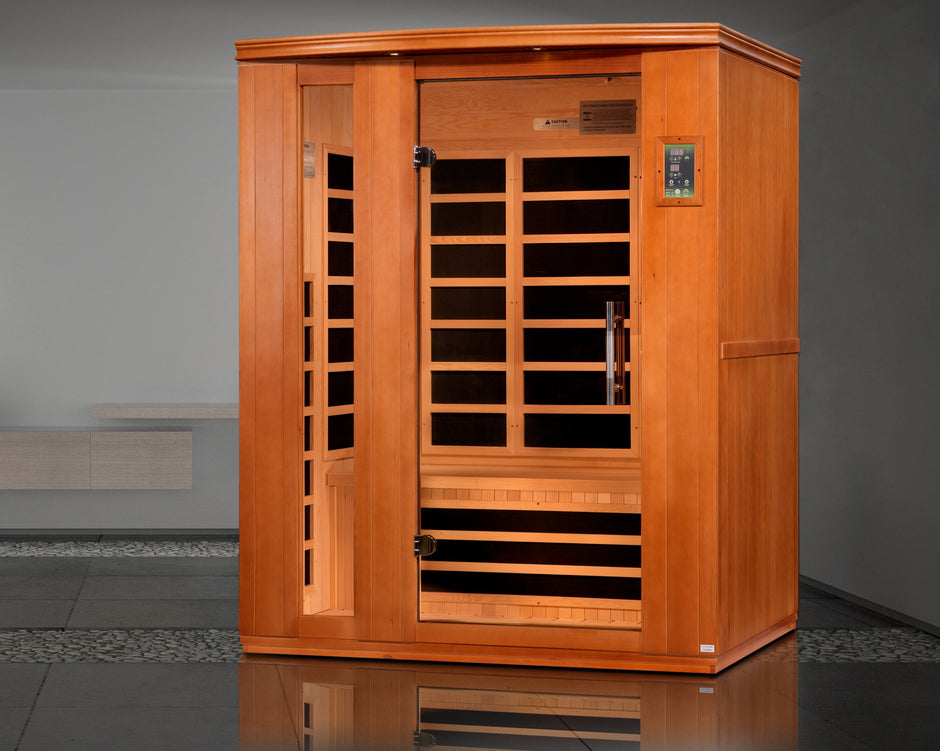 Dynamic Saunas Lugano 3-person Low EMF (Under 8MG) FAR Infrared Sauna (Canadian Hemlock)