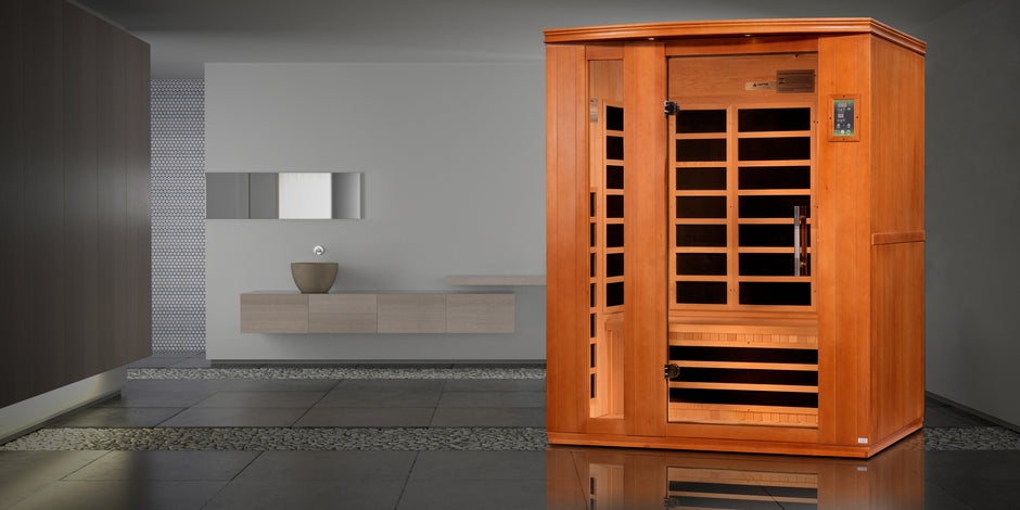 Dynamic Saunas Lugano 3-person Low EMF (Under 8MG) FAR Infrared Sauna (Canadian Hemlock)