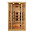 Golden Designs 2-Person Full Spectrum PureTech™ Near Zero EMF FAR Infrared Sauna with Himalayan Salt Bar (Canadian Hemlock)