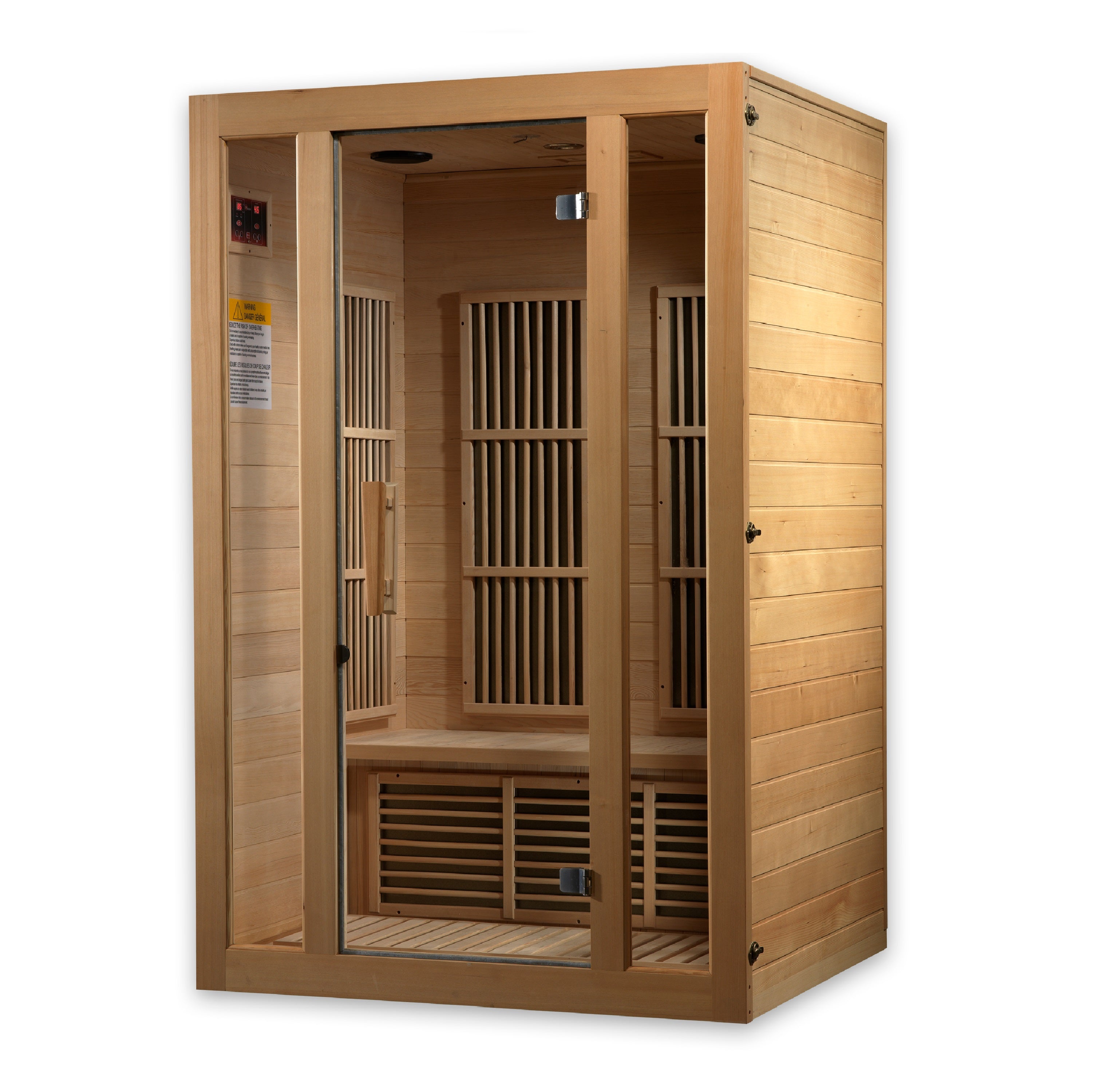 Maxxus Seattle 2-Person Low EMF  FAR Infrared Sauna - Canadian Hemlock