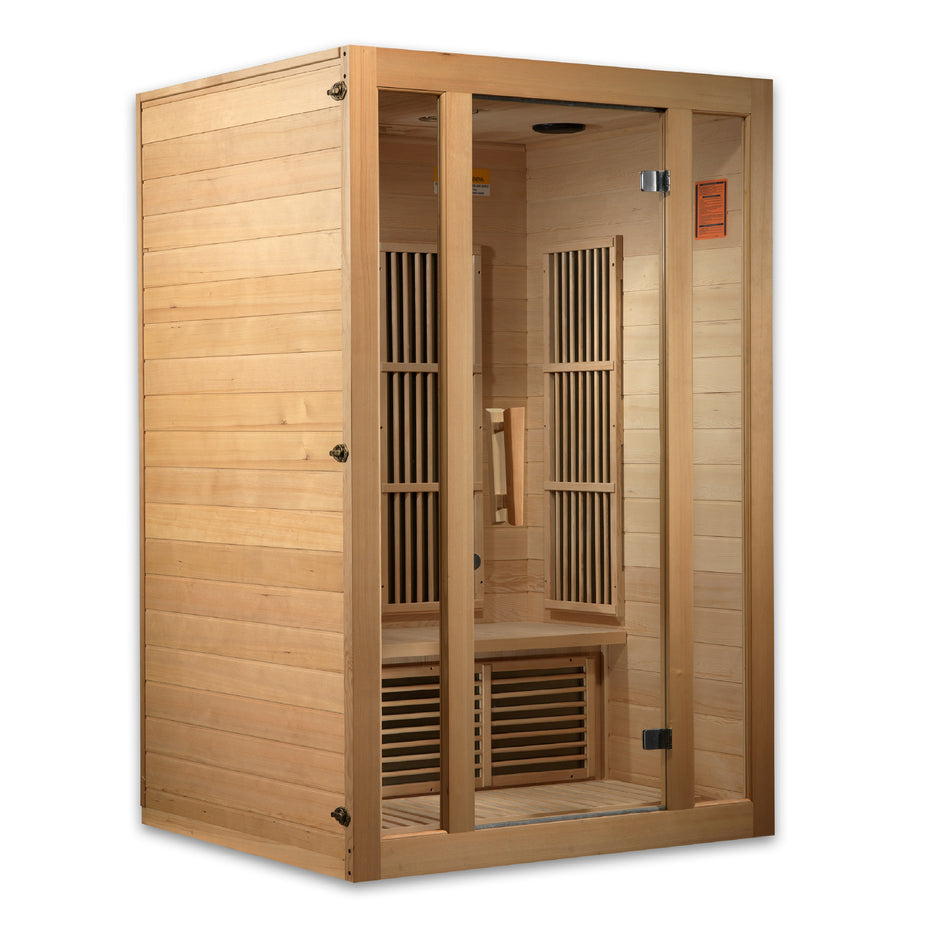 Maxxus Seattle 2-Person Low EMF  FAR Infrared Sauna - Canadian Hemlock