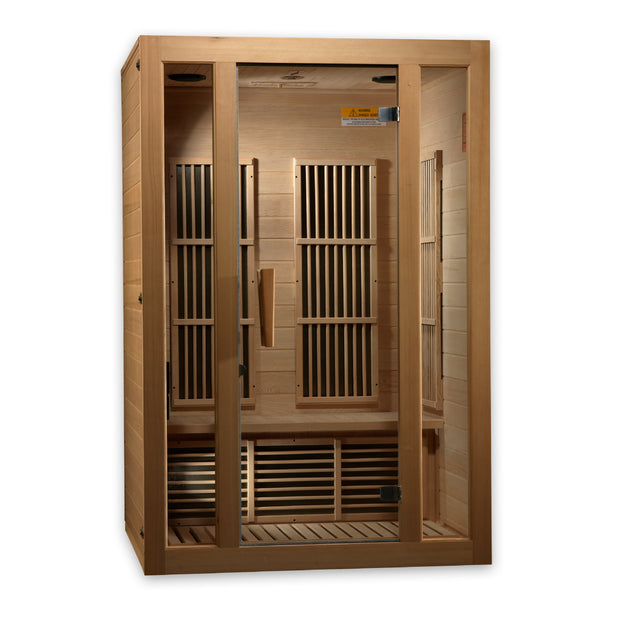 Maxxus Seattle 2-Person Low EMF  FAR Infrared Sauna - Canadian Hemlock