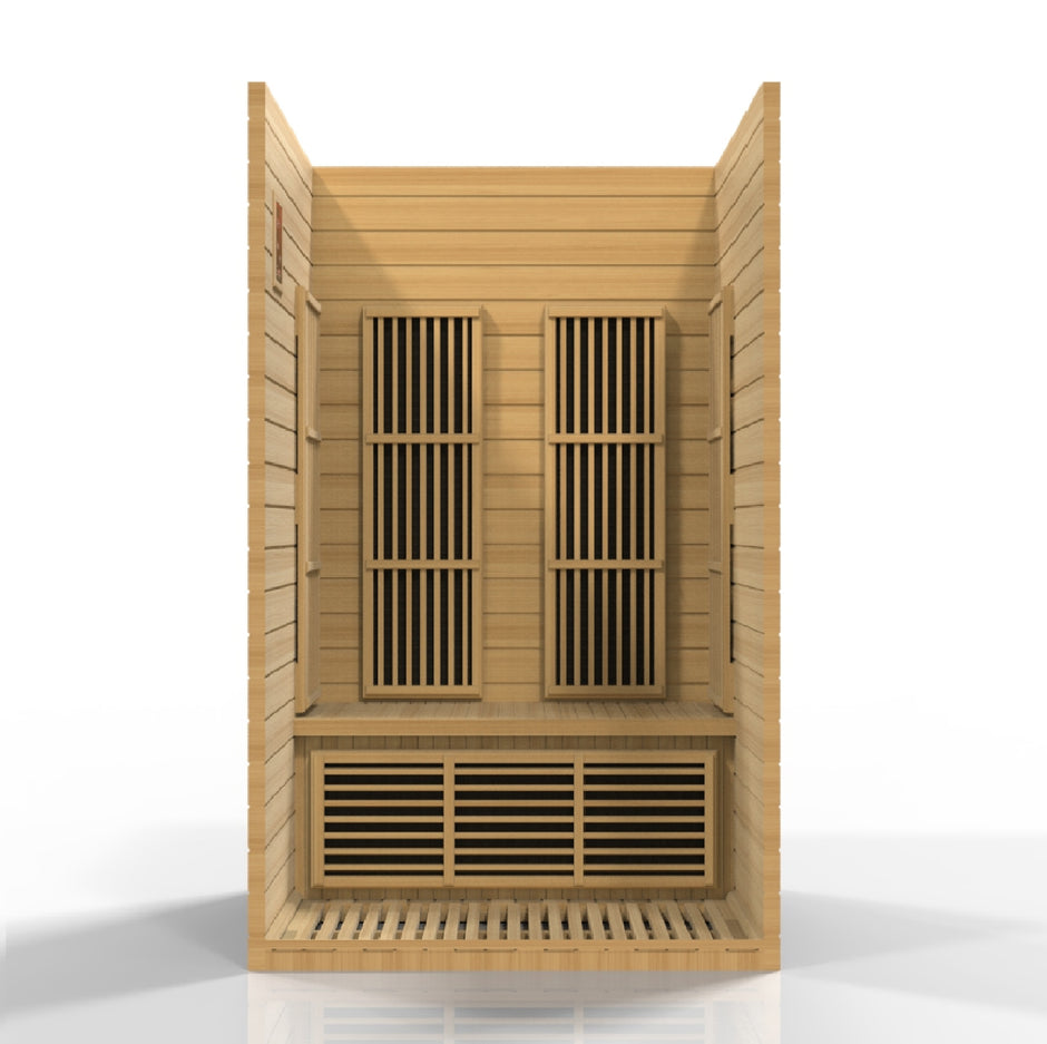 Maxxus Seattle 2-Person Low EMF  FAR Infrared Sauna - Canadian Hemlock