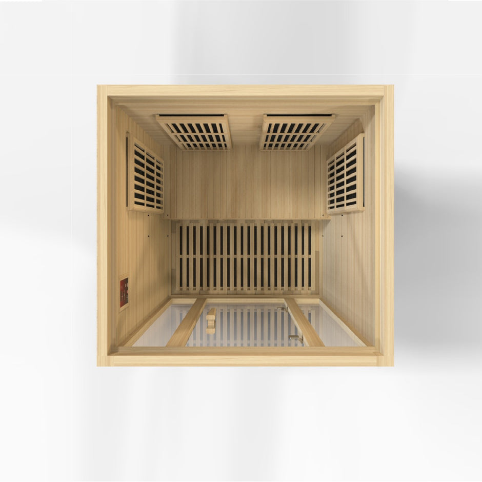 Maxxus Seattle 2-Person Low EMF  FAR Infrared Sauna - Canadian Hemlock