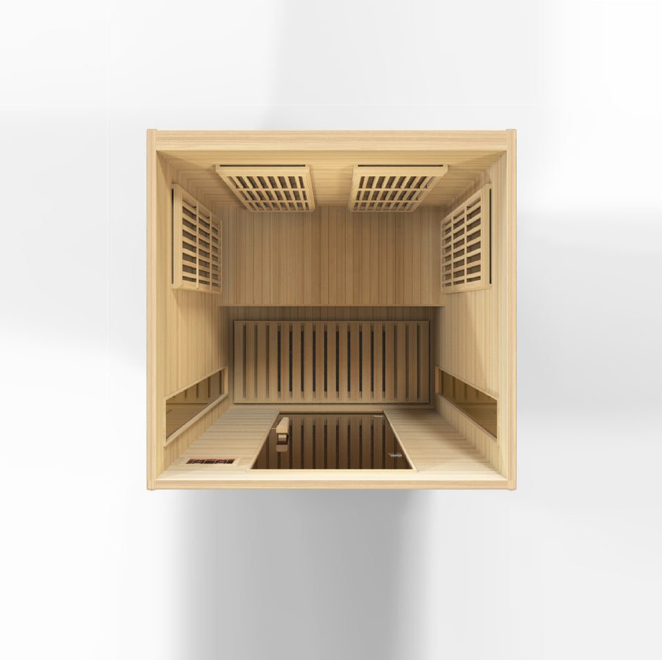 Maxxus 2 Person Low EMF Under 8MG FAR Infrared Sauna Canadian Hemlock