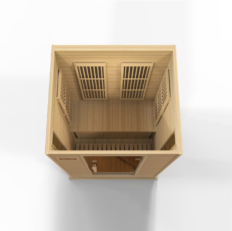 Maxxus 2 Person Low EMF Under 8MG FAR Infrared Sauna Canadian Hemlock