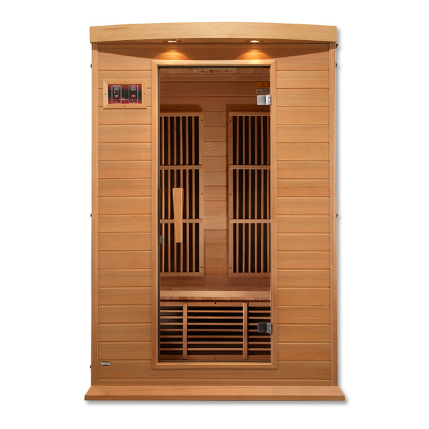 Maxxus 2 Person Low EMF Under 8MG FAR Infrared Sauna Canadian Hemlock