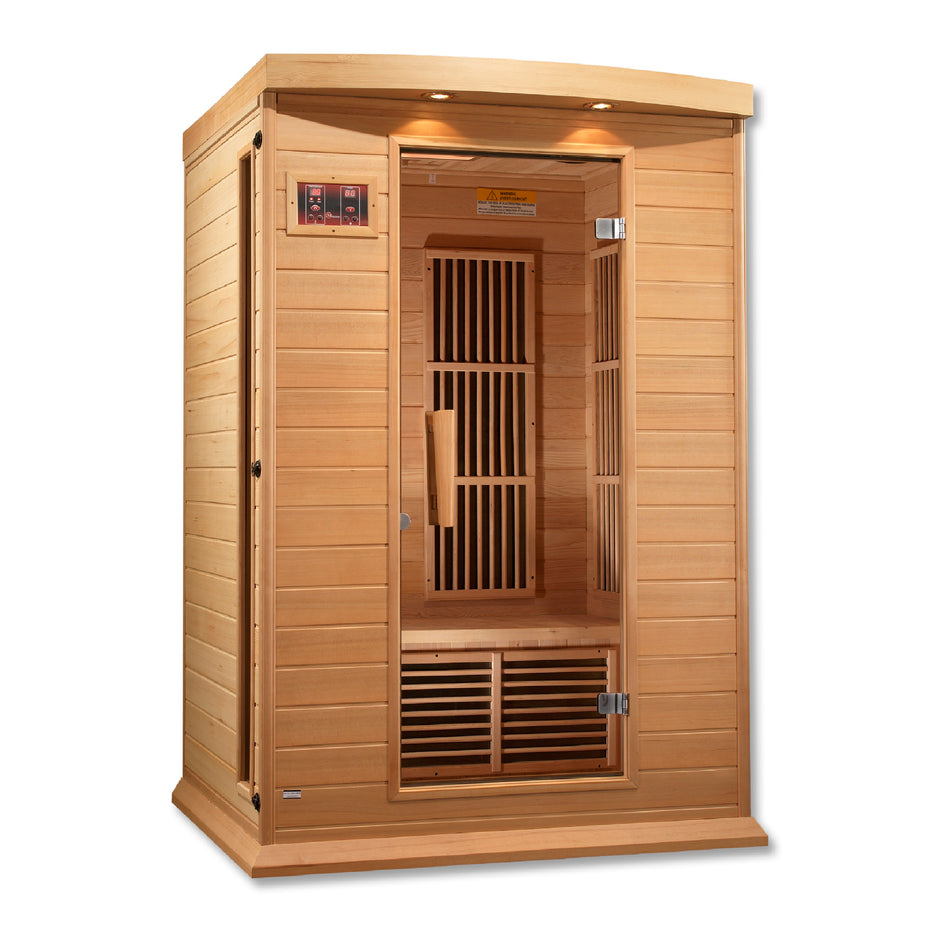 Maxxus 2 Person Low EMF Under 8MG FAR Infrared Sauna Canadian Hemlock