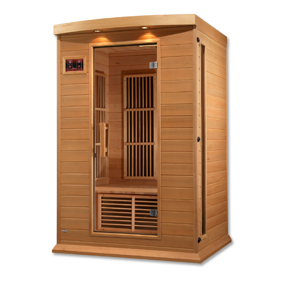 Maxxus 2 Person Low EMF Under 8MG FAR Infrared Sauna Canadian Hemlock