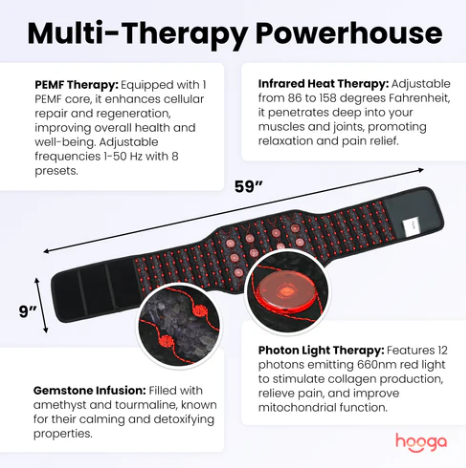 Hooga PEMF Belt with Infrared Heat and Photons