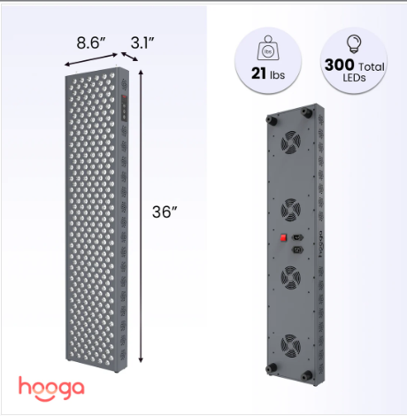 Hooga Health PRO 1500 - Red Light Therapy Device