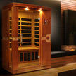 Dynamic Saunas Venice 2-person Low EMF (Under 8MG) FAR Infrared Sauna (Canadian Hemlock)