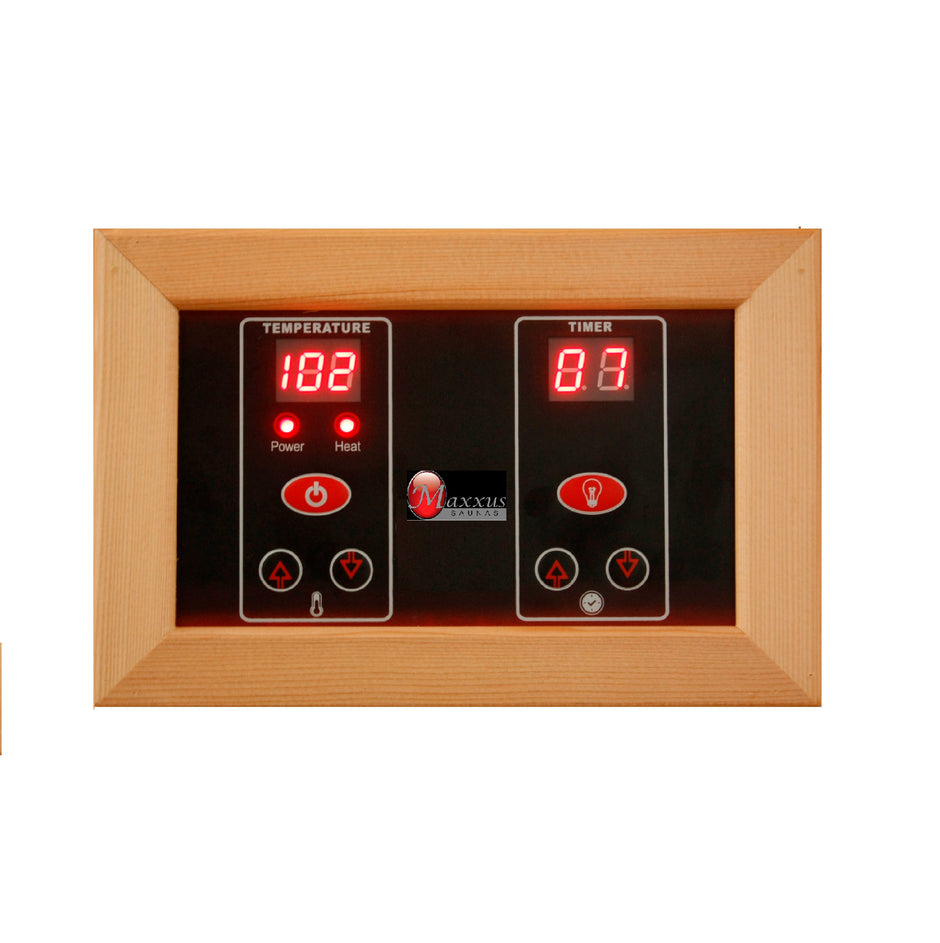 Maxxus Seattle 2-Person Low EMF  FAR Infrared Sauna - Canadian Hemlock